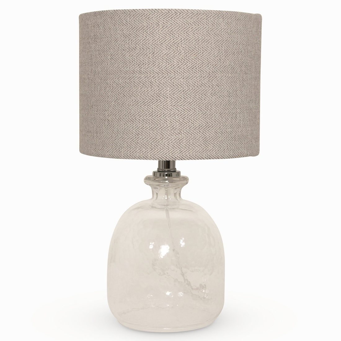 Small Recycled Glass Table Lamp with 