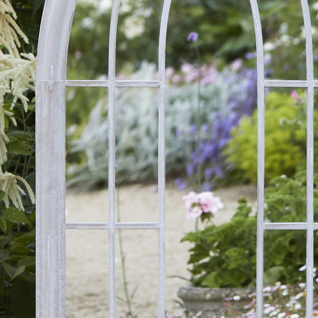 Outdoor Black Large Arched Window Mirror - Primrose & Plum