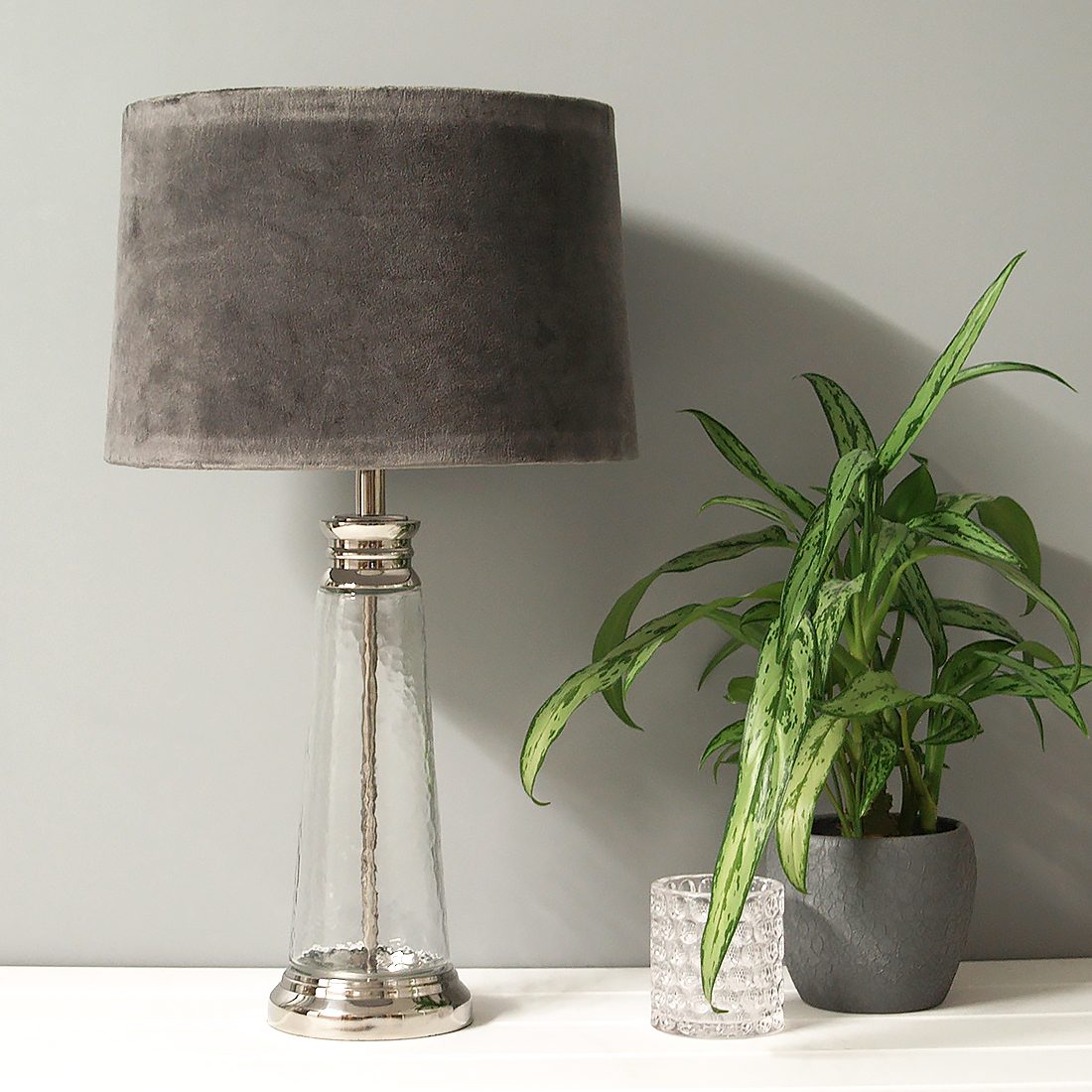 tall grey table lamps