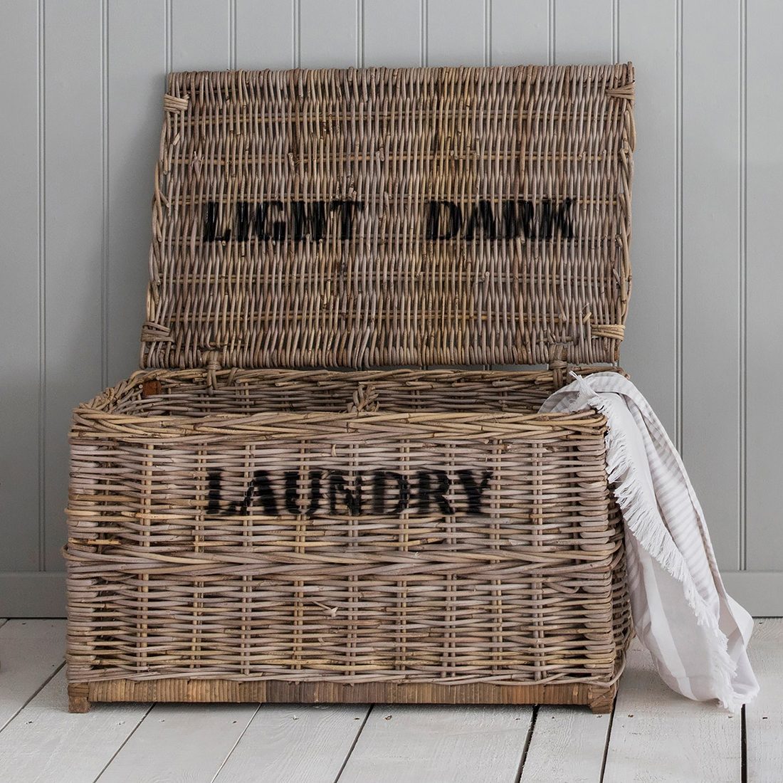 lights and darks laundry basket