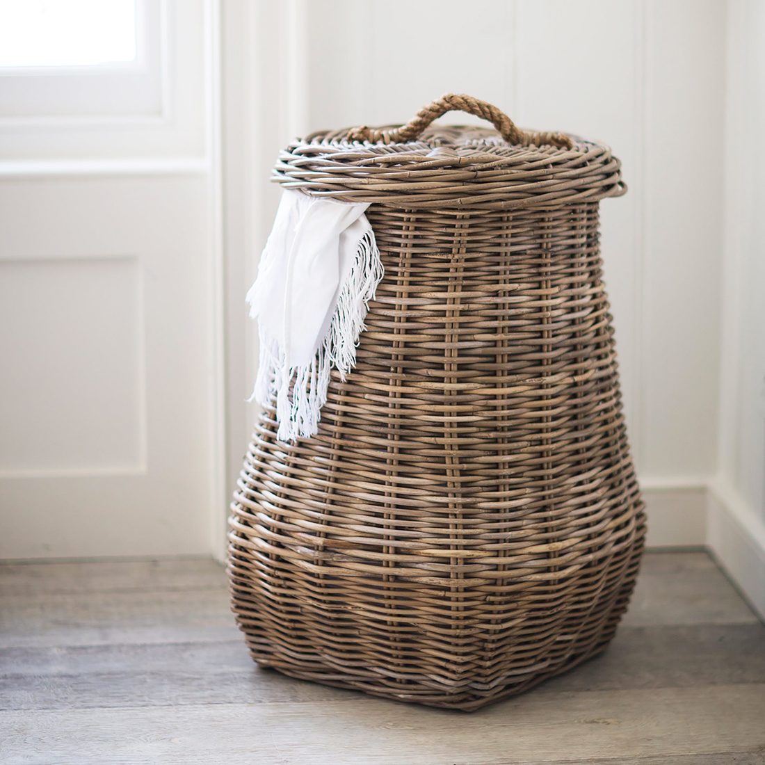 large basket with lid