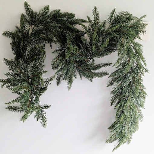 6.5ft long faux pine Christmas garland